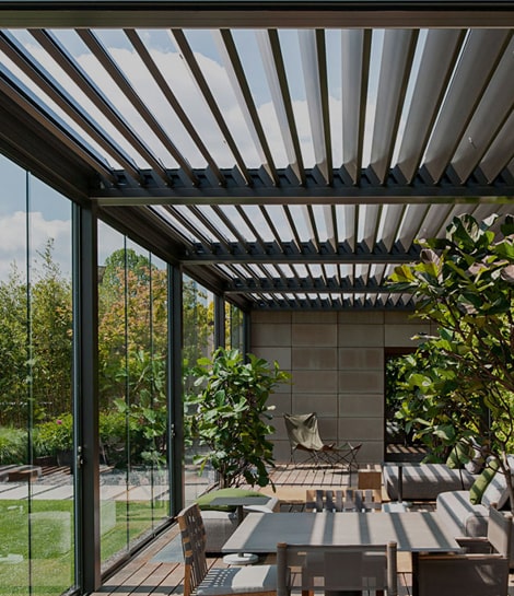 Automated Louvered Roof