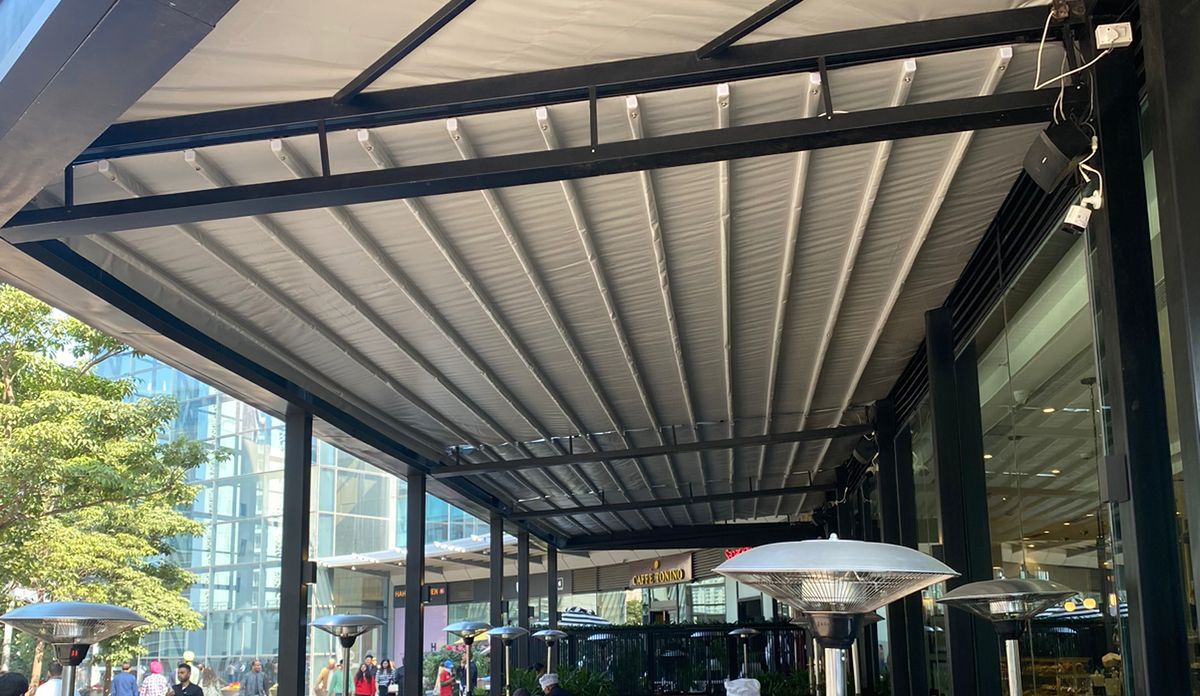 Top 5 Benefits of Installing a Retractable Roof in India 1 RETRACTABLE FABRIC ROOF